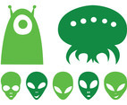Alien Heads Set