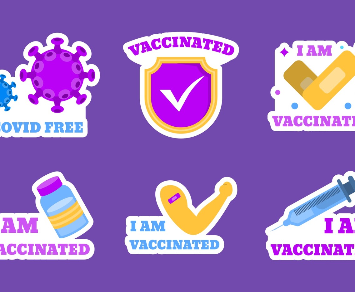 Covid 19 After Vaccine Sticker Collection