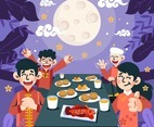 Chinese Dinner at Mid Autumn Festival