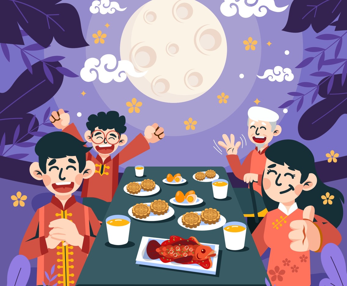 Chinese Dinner at Mid Autumn Festival