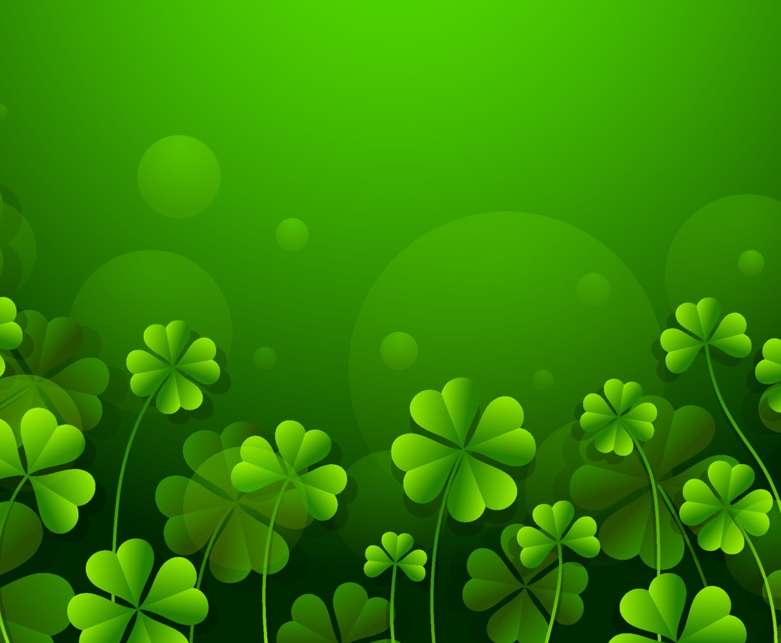 Clover with Green Background