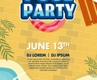 Pool Party Poster Template