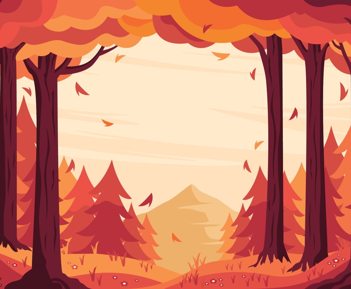 Forest Landscape in Autumn Season