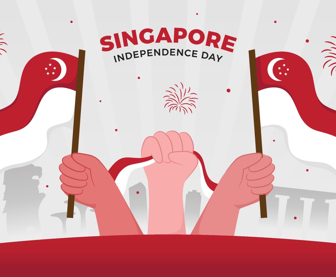 Singapore Independence Day Concept