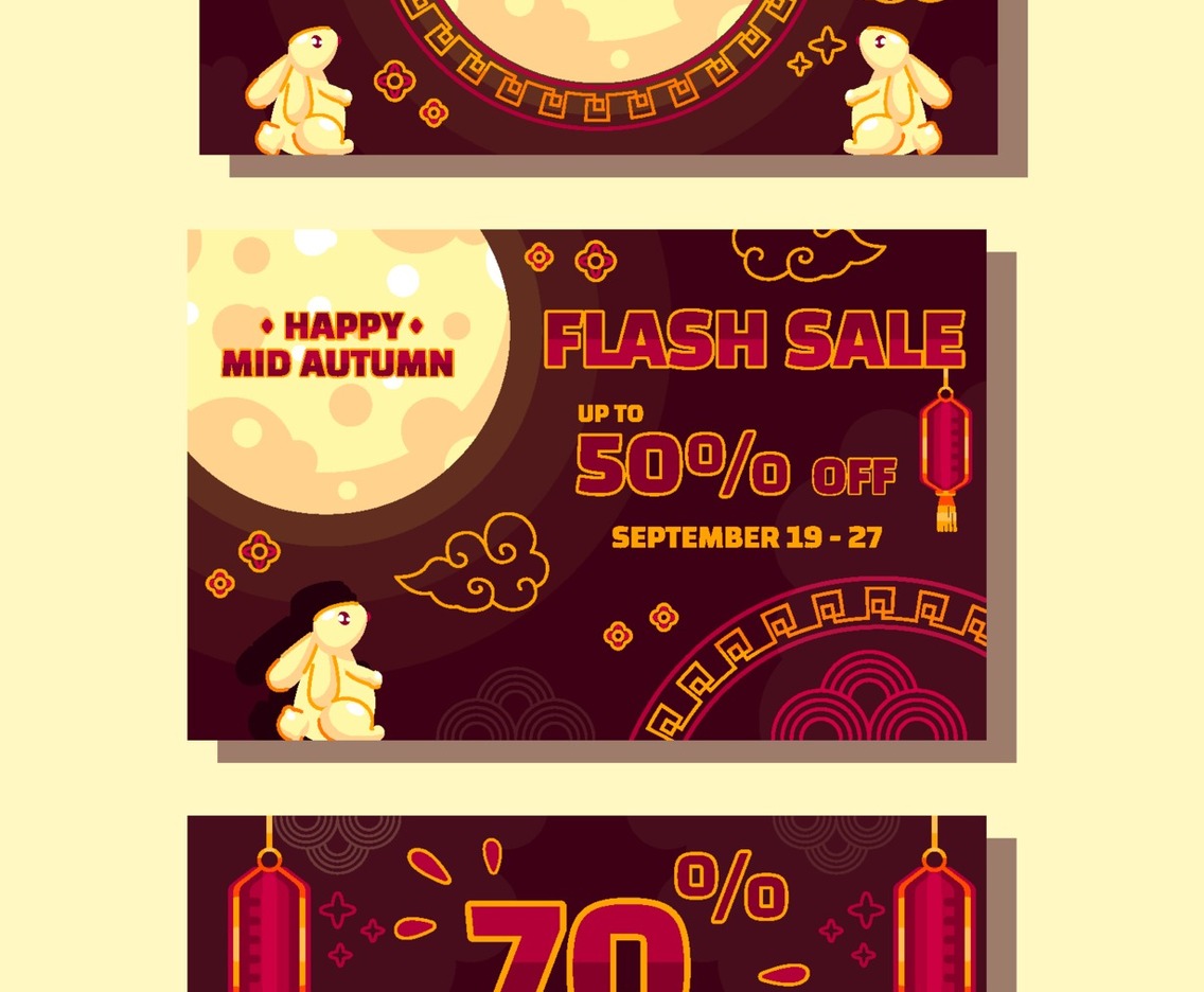 Mid Autumn Sale Banner