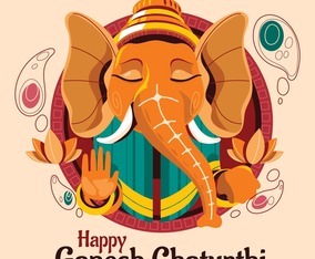 Happy Ganesh Chaturthi Concept