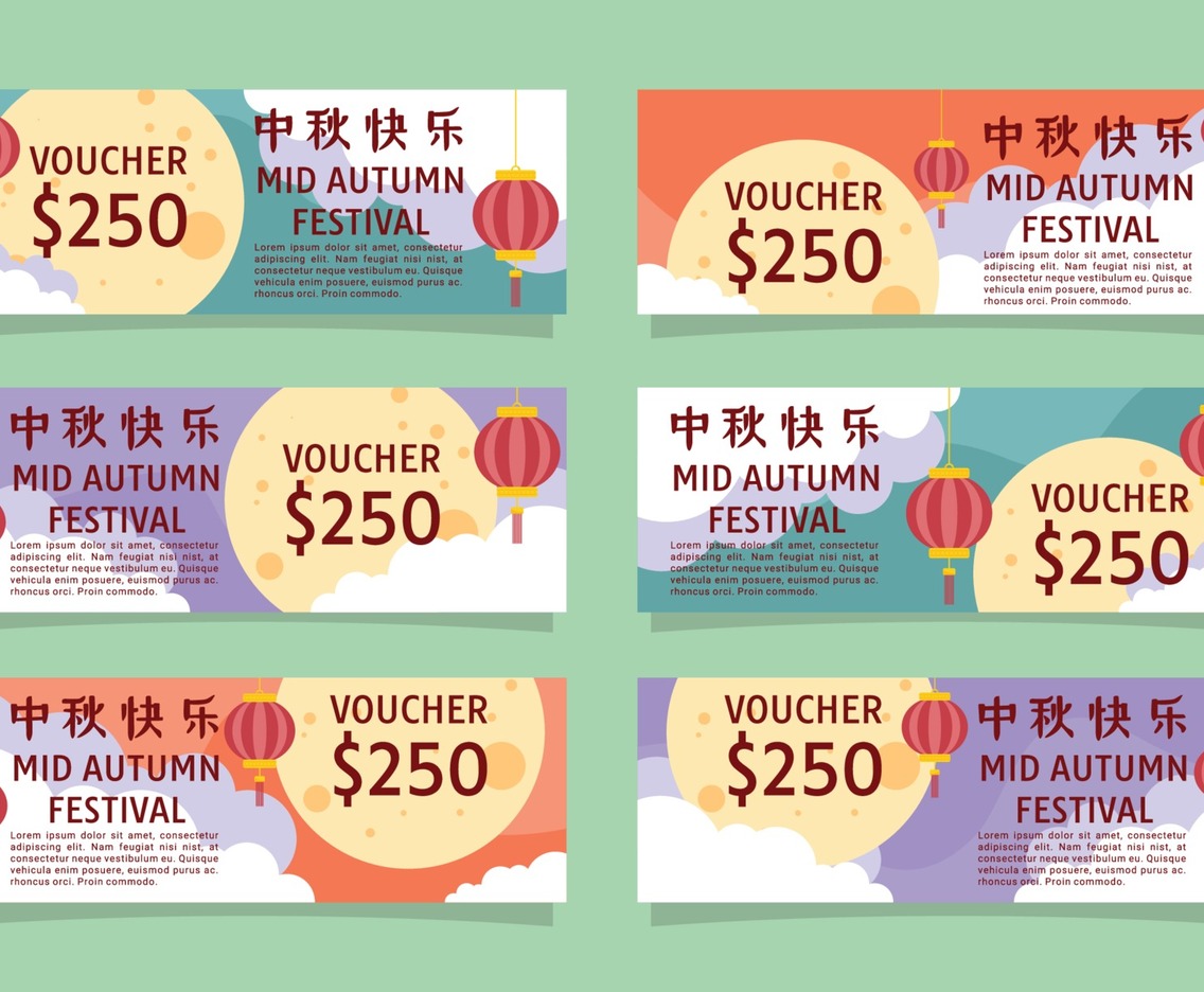 Mid autumn festival gift card set