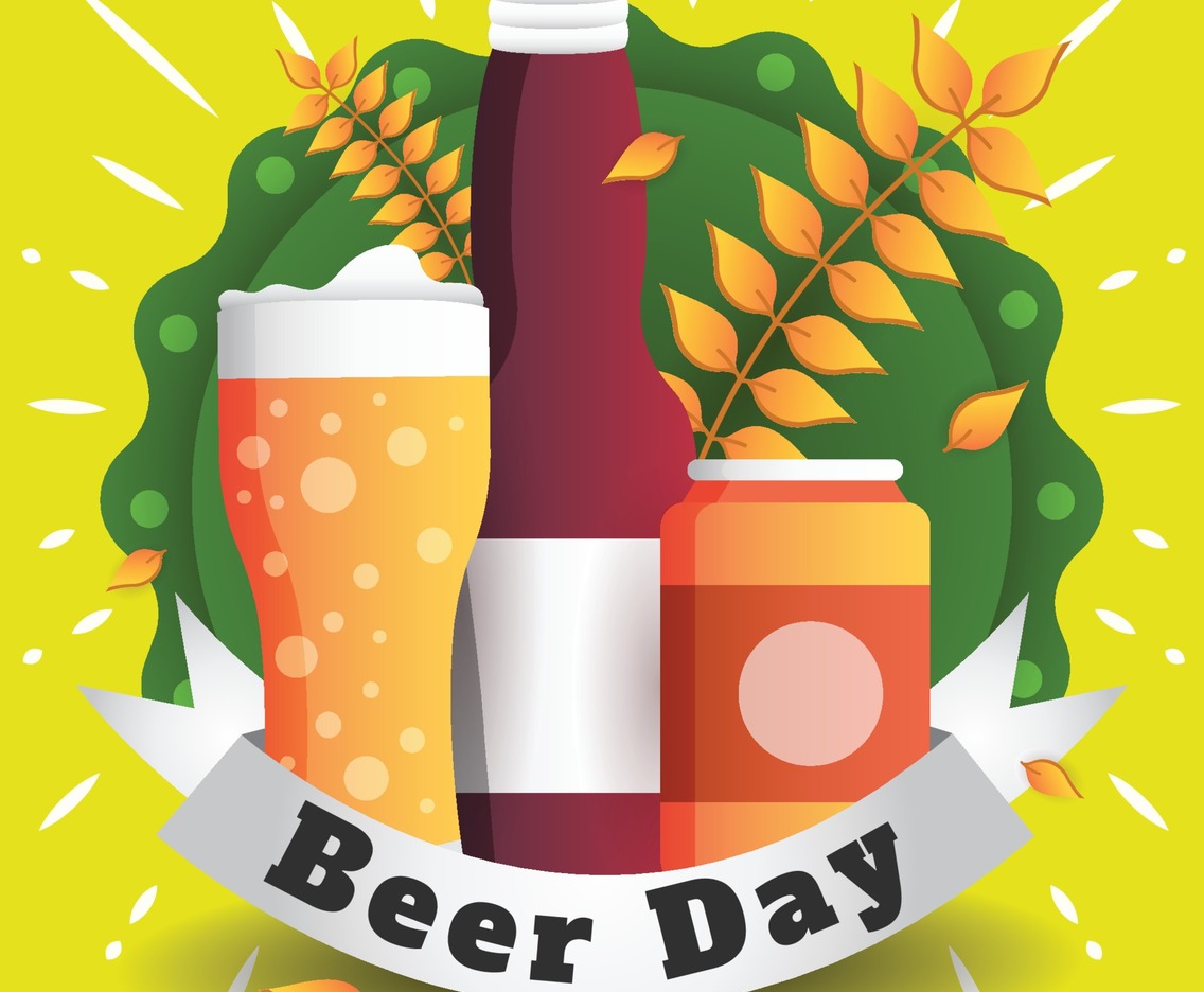 Beer Day Background Template