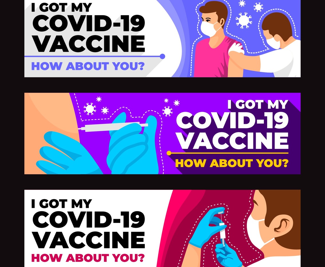 After Covid19 Vaccine Banner Template Set