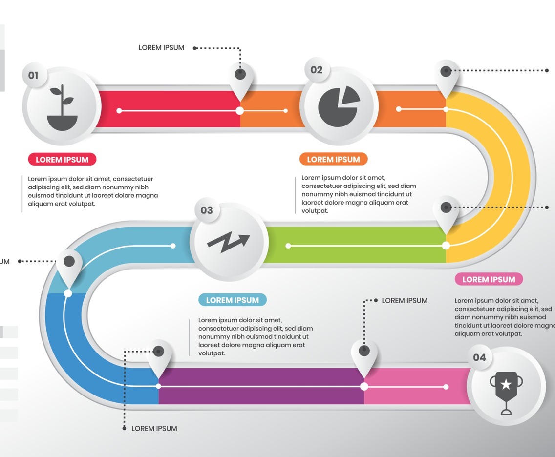 business timeline infographic