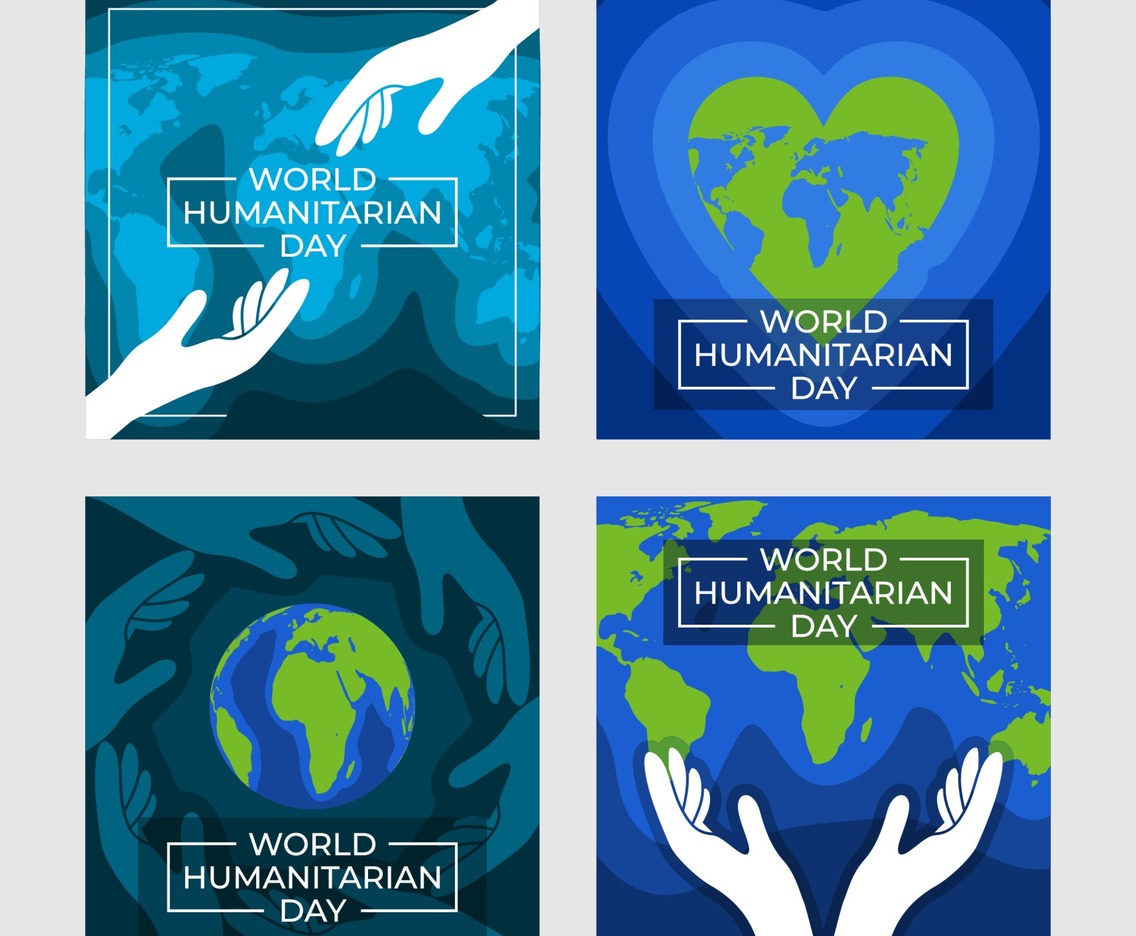 World Humanitarian Day Card Set Template