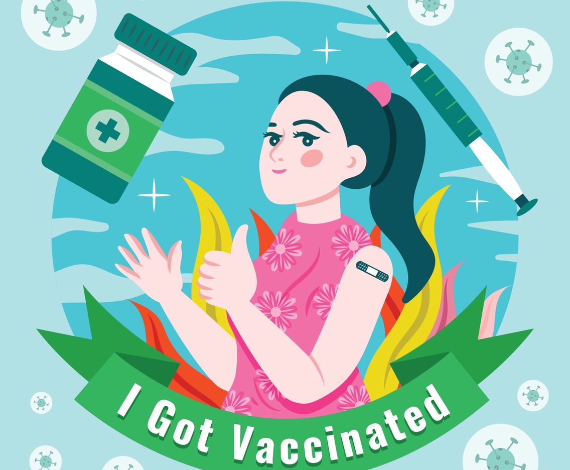 COVID-19 After Vaccine Background Template