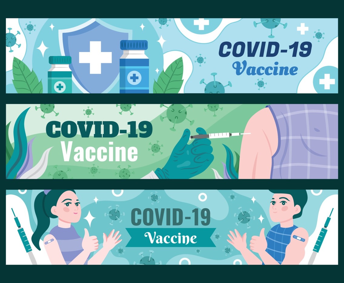 COVID-19 After Vaccine Banner Template Set