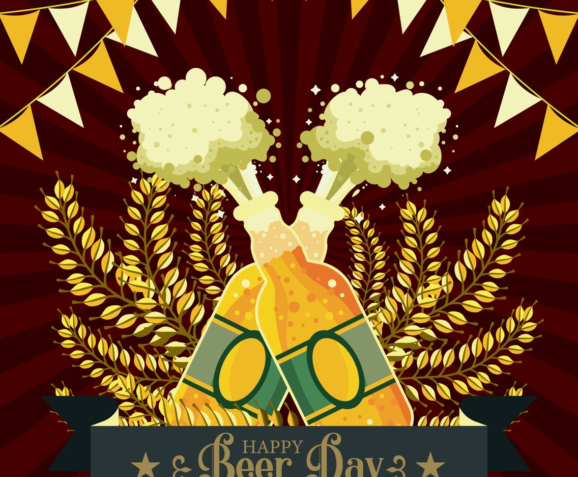 Beer Day Festival Background Concept