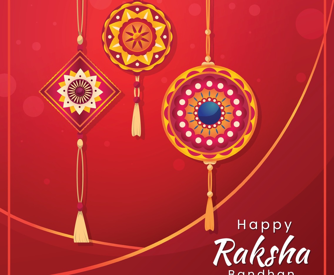 Raksha Bandhan in Red Elegant Color
