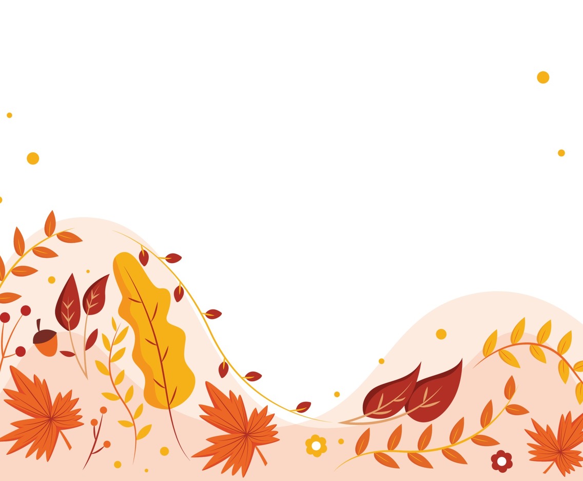 Autumn Background With Foliages