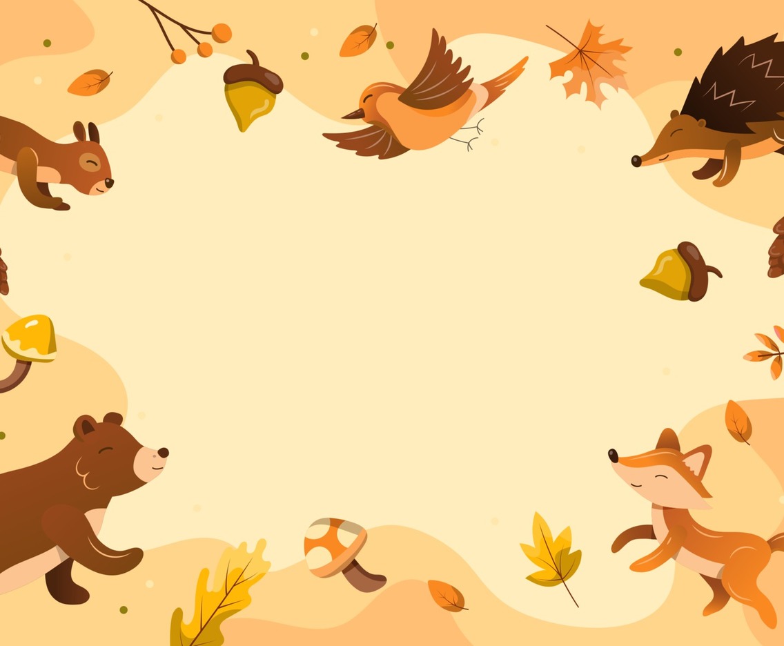 Flora and Fauna Autumn Concept