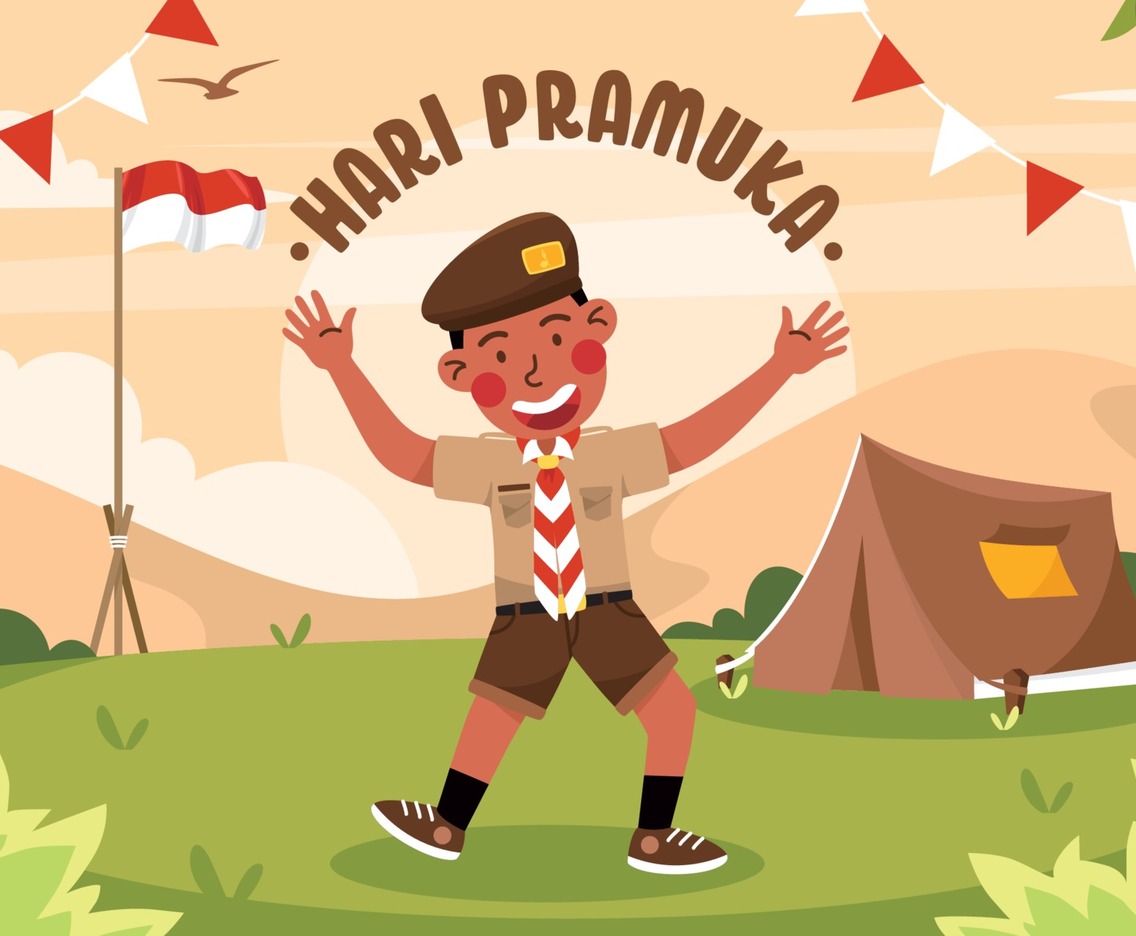 Boy Scout Greeting for Pramuka Day