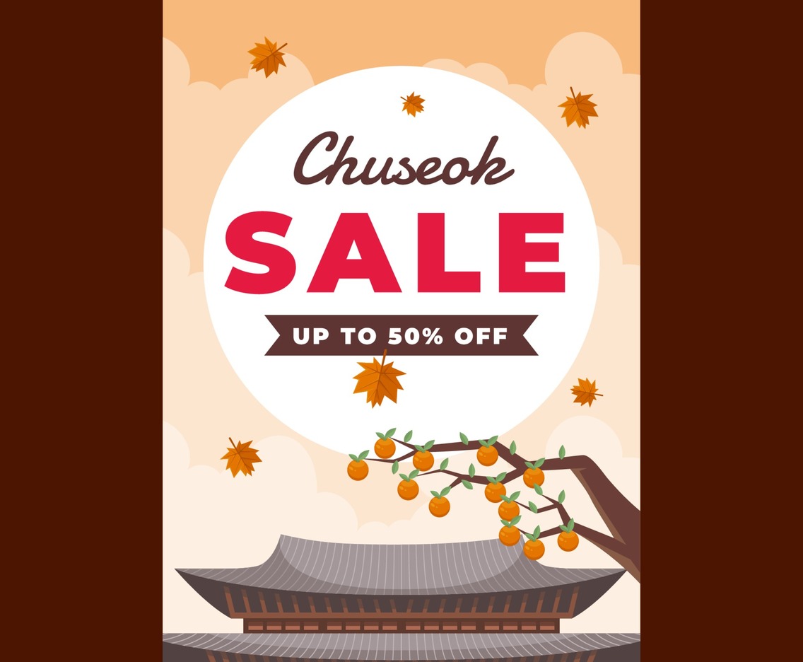 Chuseok Sale Poster