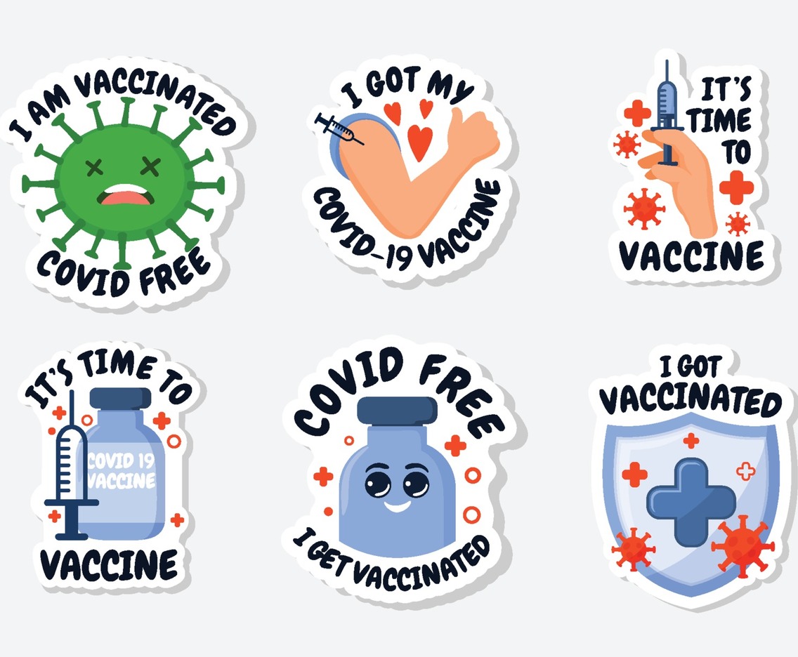 Sticker of Covid 19 After Vaccine
