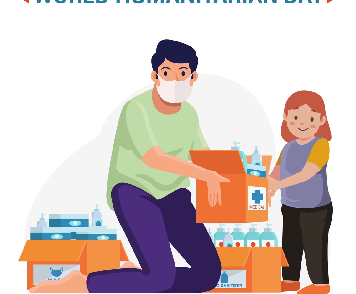 Charity for Humanitarian Day Concept