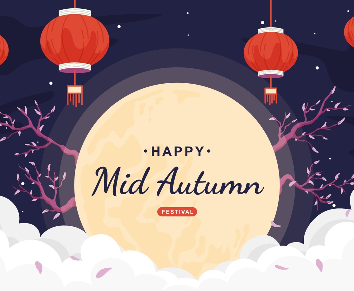 Mid Autumn Festival with Moon and Lantern