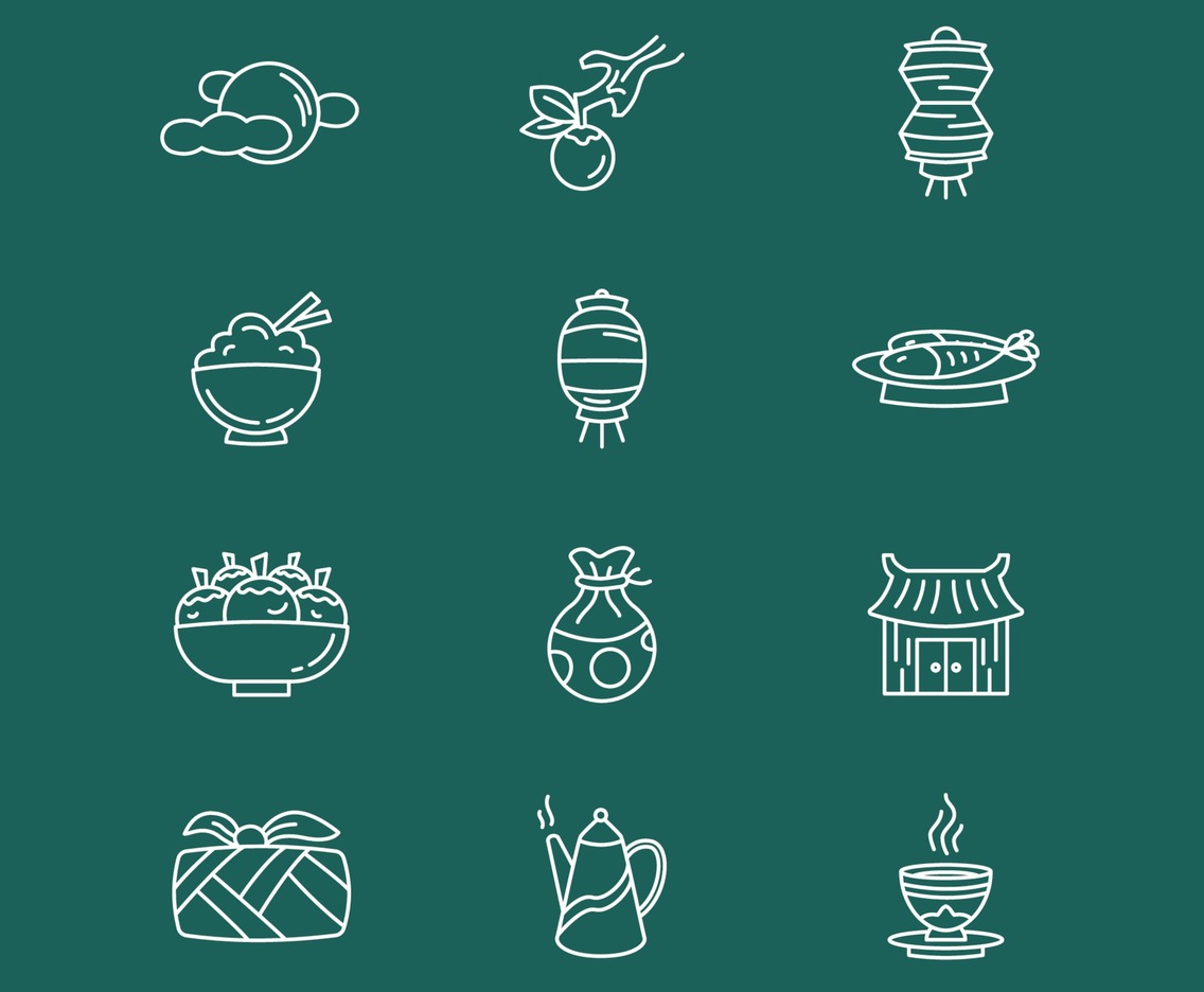Icon Pack for Chuseok Festival