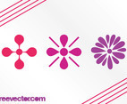 Floral Icons Graphics Elements