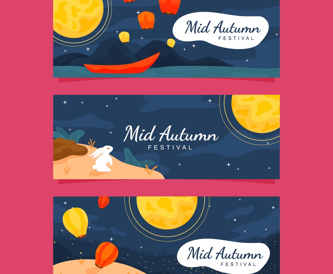 Banner Mid Autumn Festival Season