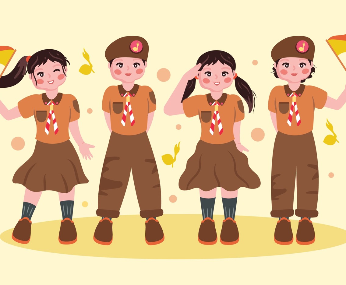 Pramuka Character Template Set
