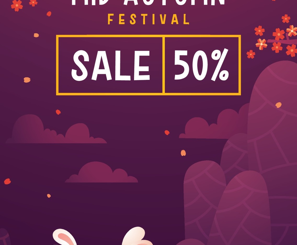 Mid Autumn Festival Sale Poster Illustration