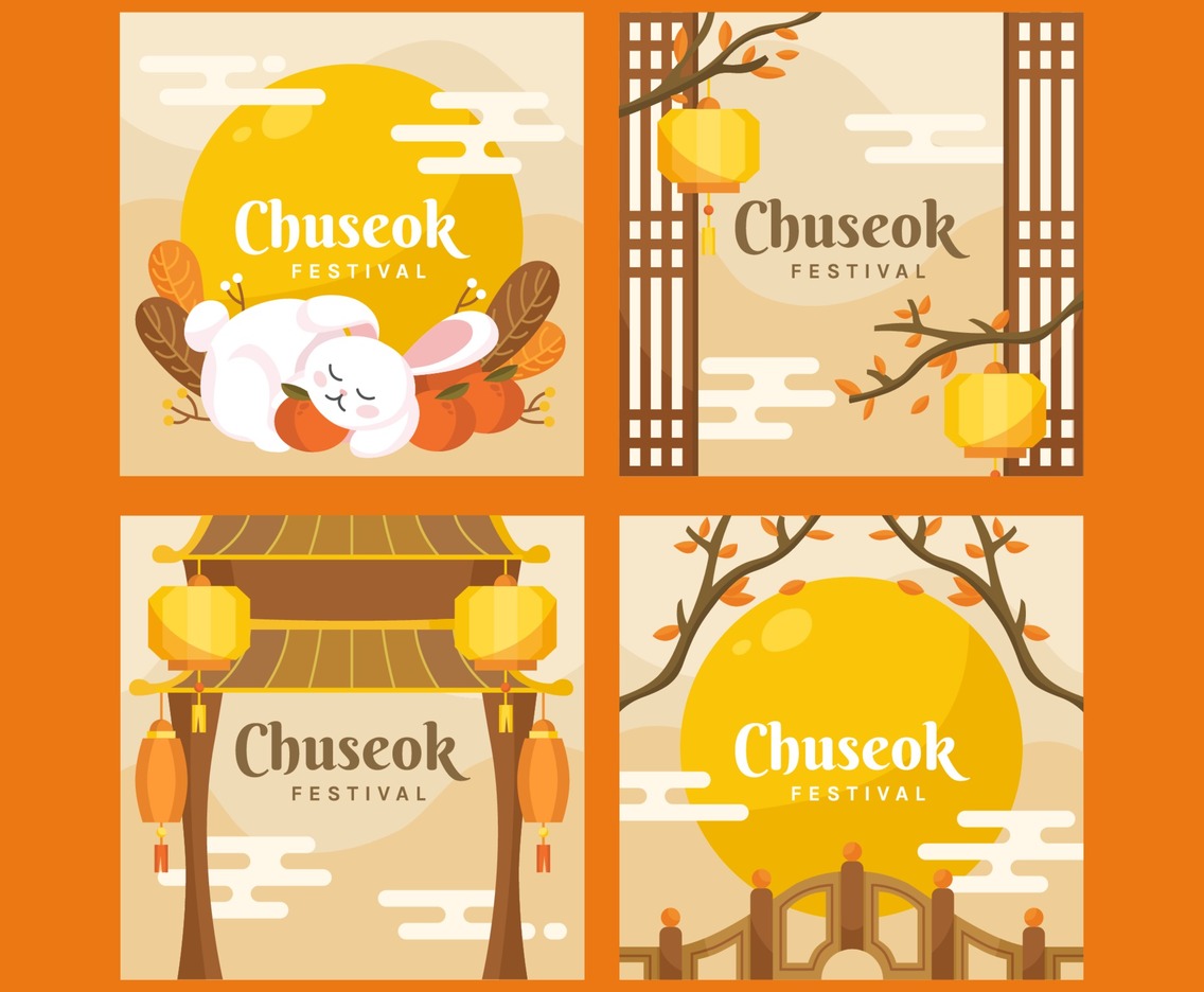 Orange Themed Korean Chuseok Festival
