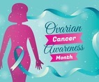 Ovarian Cancer Awareness Month Background Template
