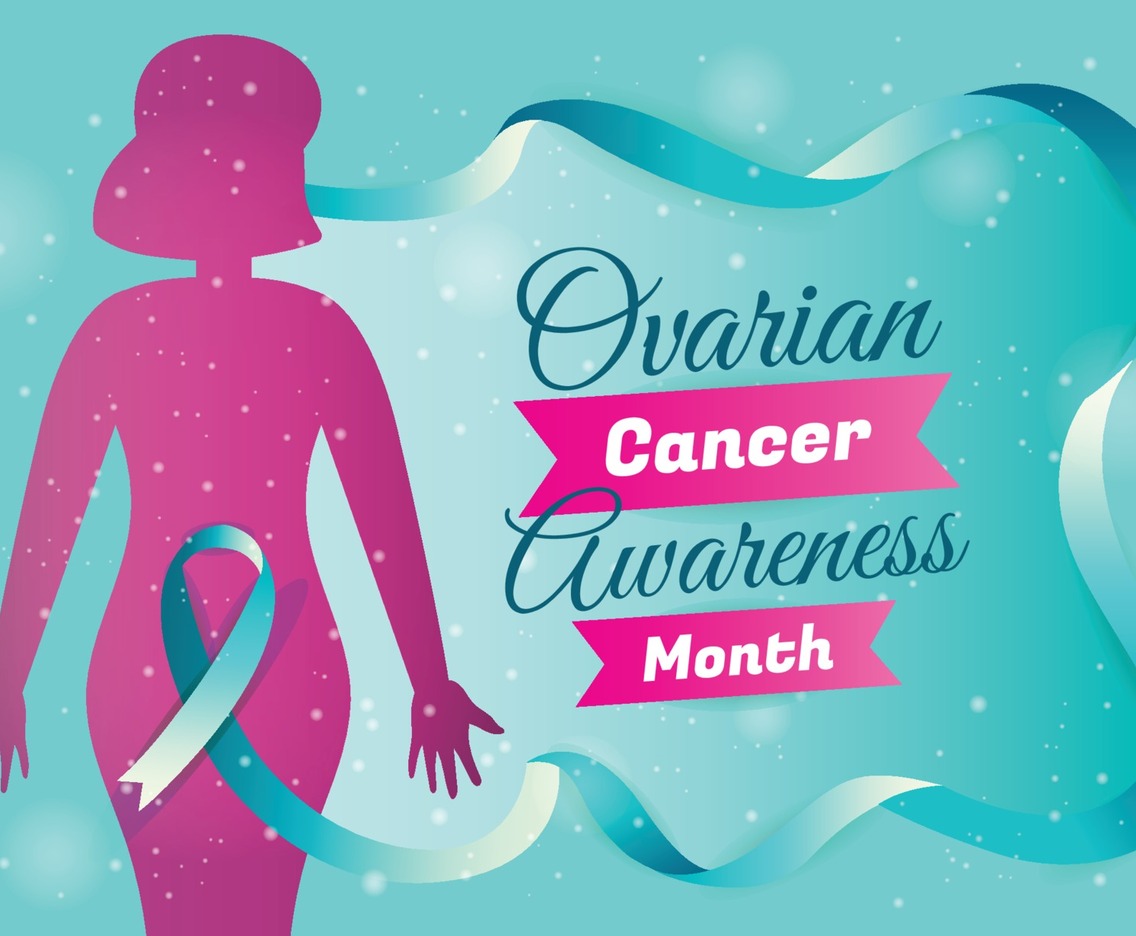 Ovarian Cancer Awareness Month Background Template Vector Art ...