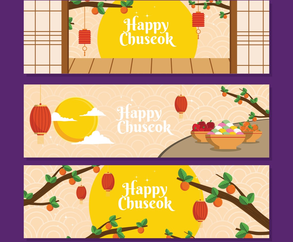 Chuseok Festival Banner Set