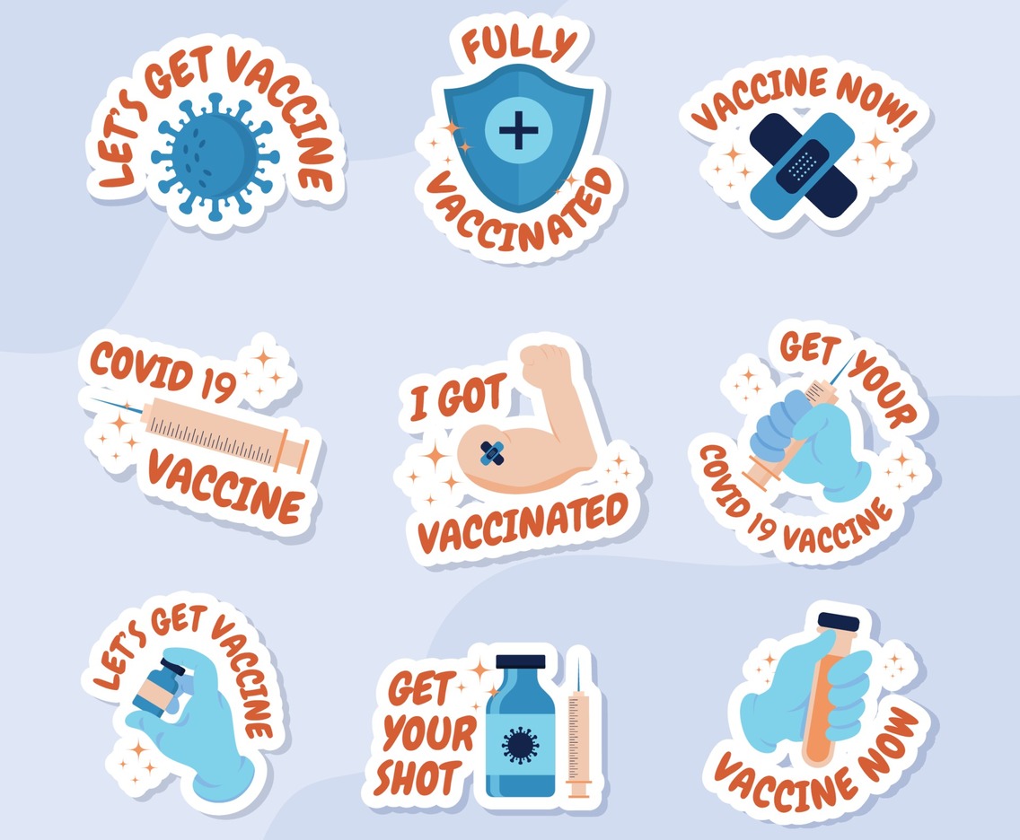 Covid-19 After Vaccine Sticker Pack