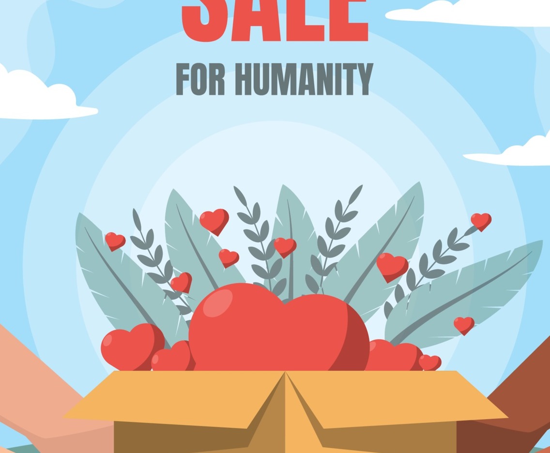 World Humanitarian Day Sale Poster