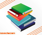 Pile Of Books Vector