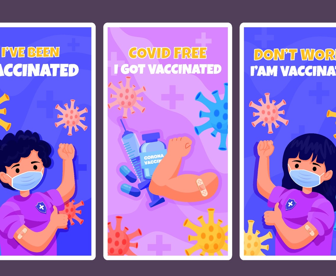 After Covid-19 Vaccine Banners Set