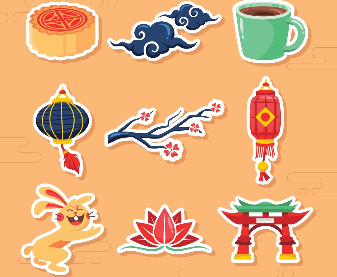 Mid Autumn Festival Icon Collection