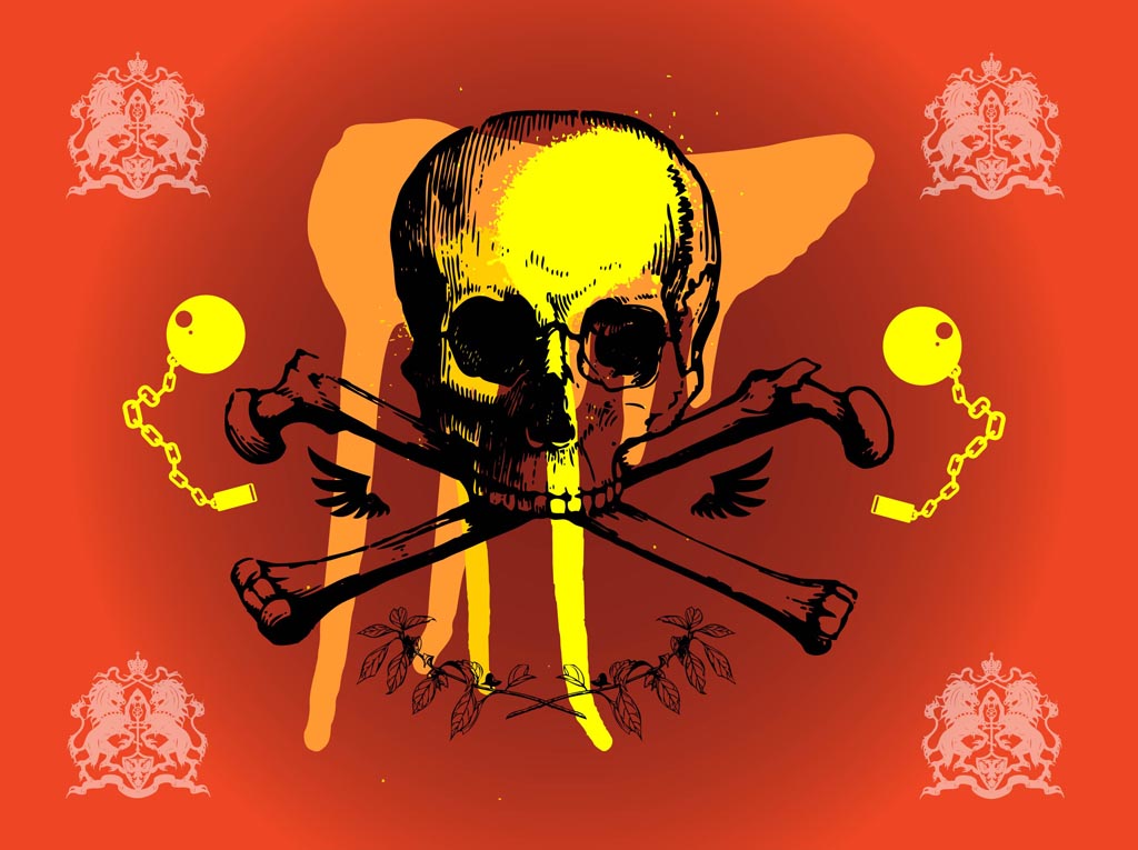 Grunge Skull Graphics