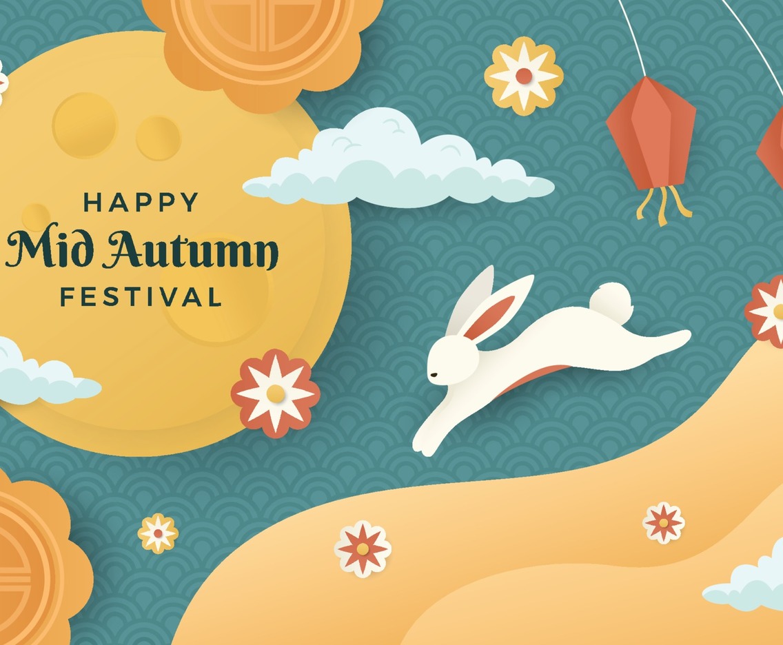 Happy Mid Autumn Celebration Concept