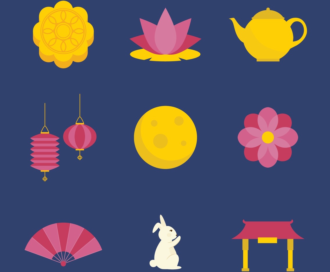 Mid Autumn Festival Icon Collection
