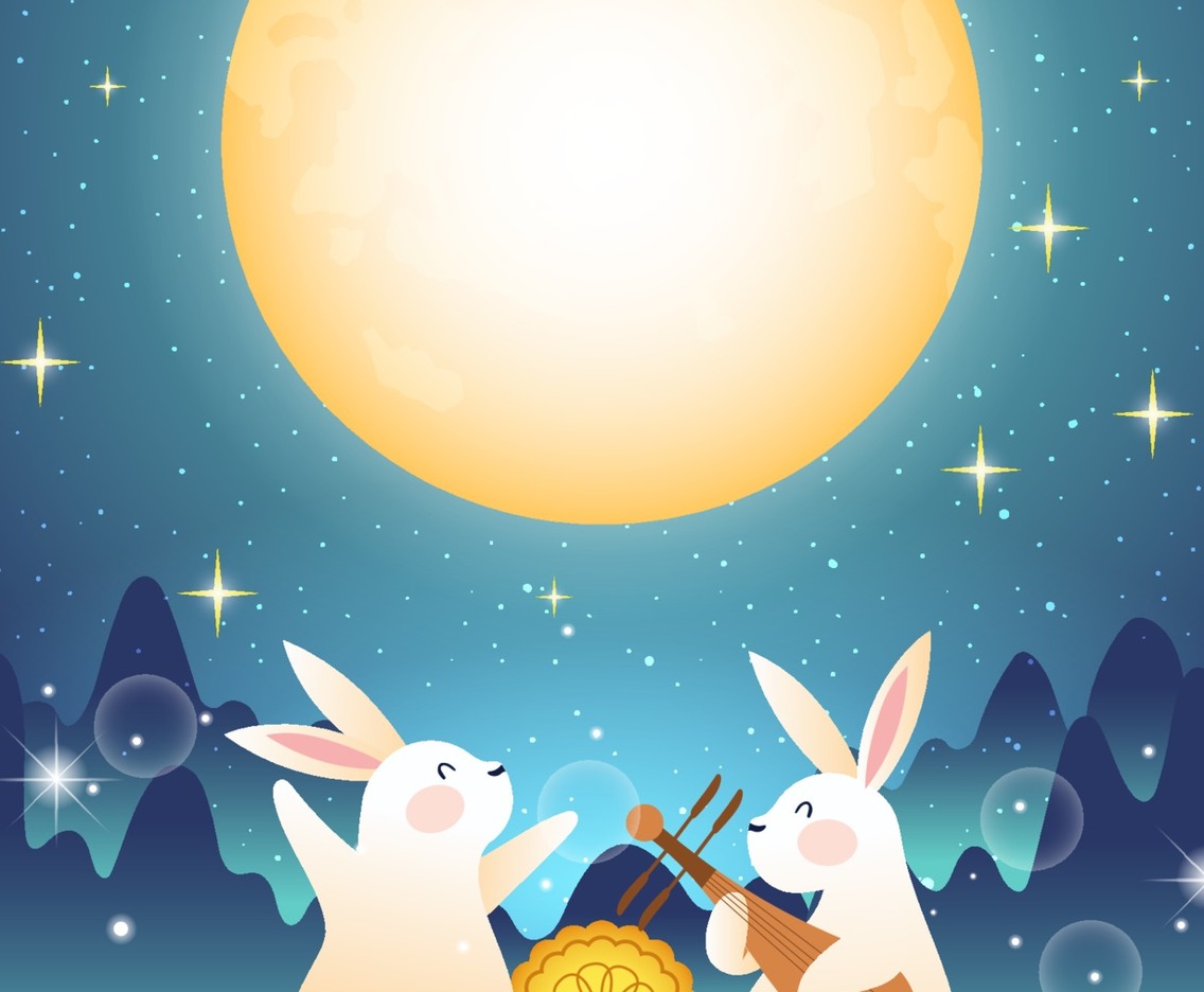 Glowing Mid Autumn Festival Concept
