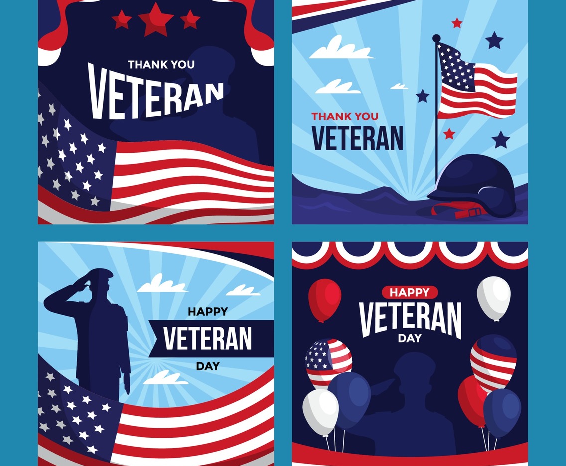 Veteran Day Greeting Card Social Media