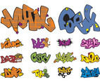 Graffiti Pieces Vectors