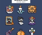 Dia De Los Muertos Icon Set