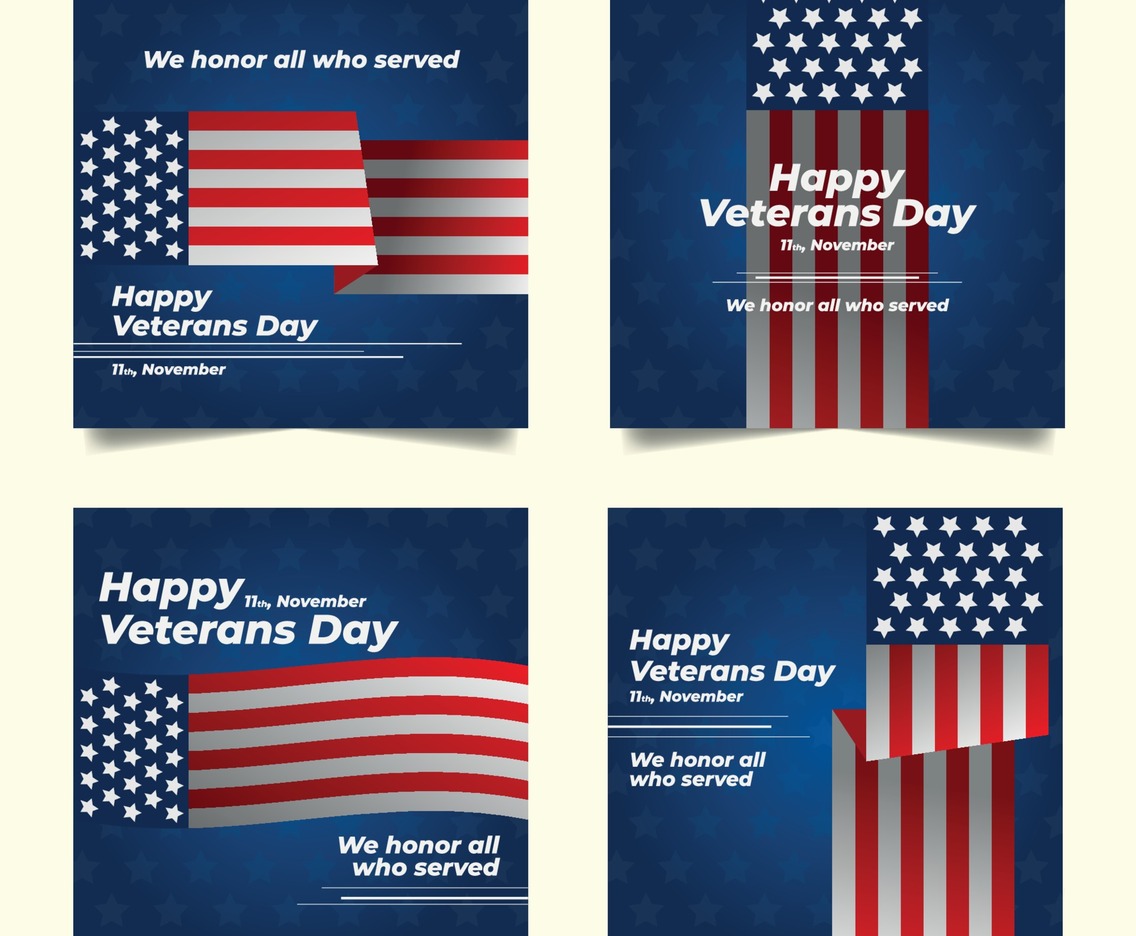 Veterans Day Social Media Template