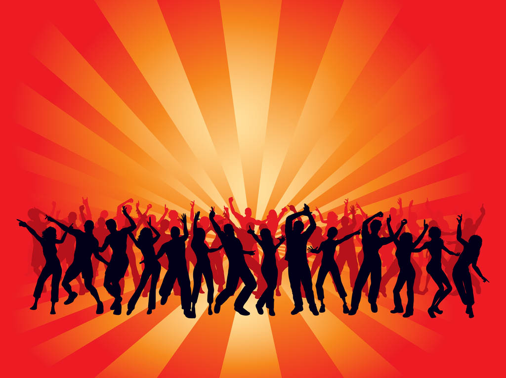 Dancing Crowds Background
