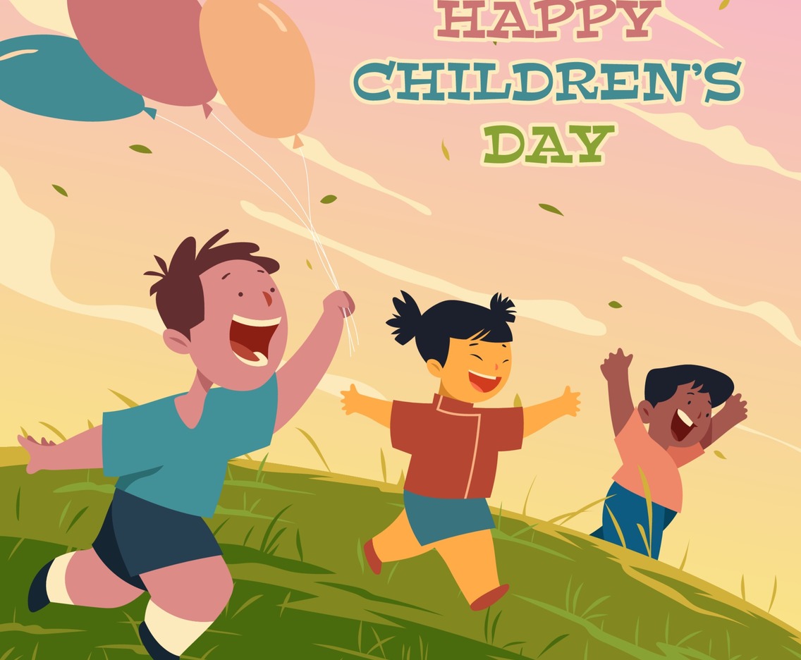 Happy Children Playing